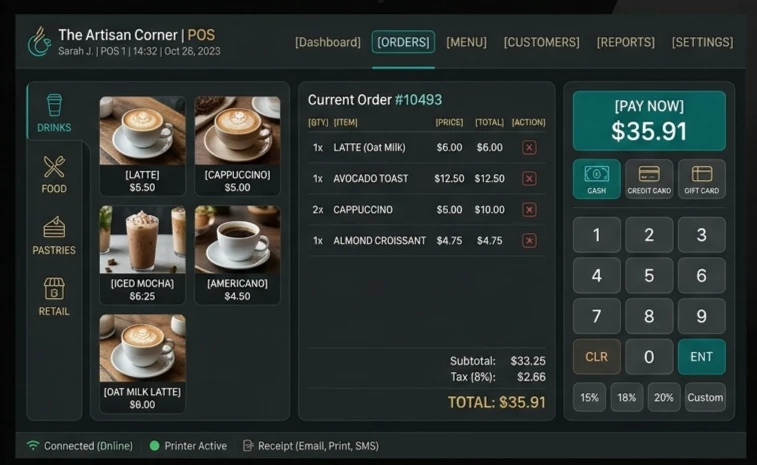 POS Billing - Counter checkout and tickets